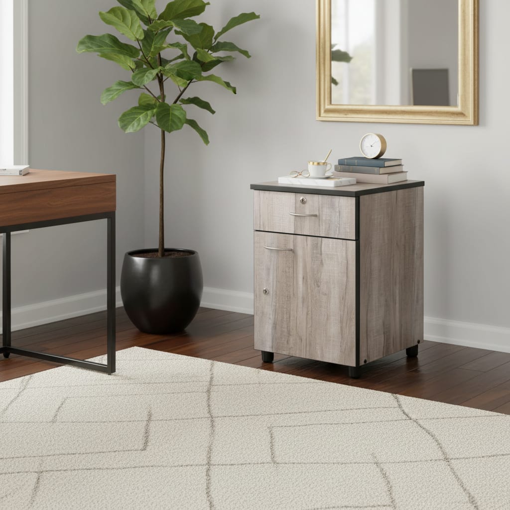 Pedestal with Door & Drawer